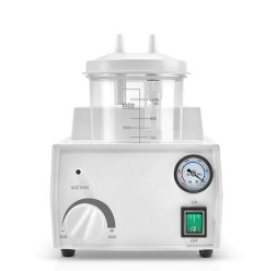 Medical suction device with gauge