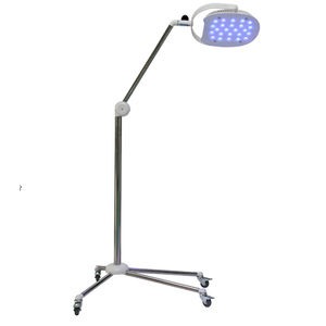 Mobile LED examination lamp on wheels
